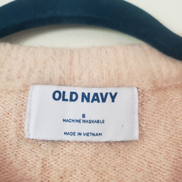 Old Navy Pink Womens Sweater Size S Fuzzy Cozy Fall Feminine Soft Girl Comfy - Picture 6 of 6